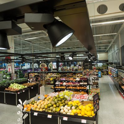 Citymarket – HeVi-osaston led-kohdevalaistus.